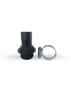 Kit de conexión para una manguera de jardín de 25 mm