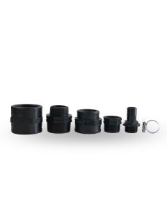 Kit de conexión para una manguera de jardín de 25 mm