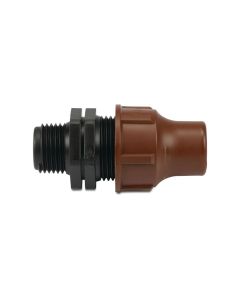 Conector abrazadera a rosca ¾" (rosca macho)